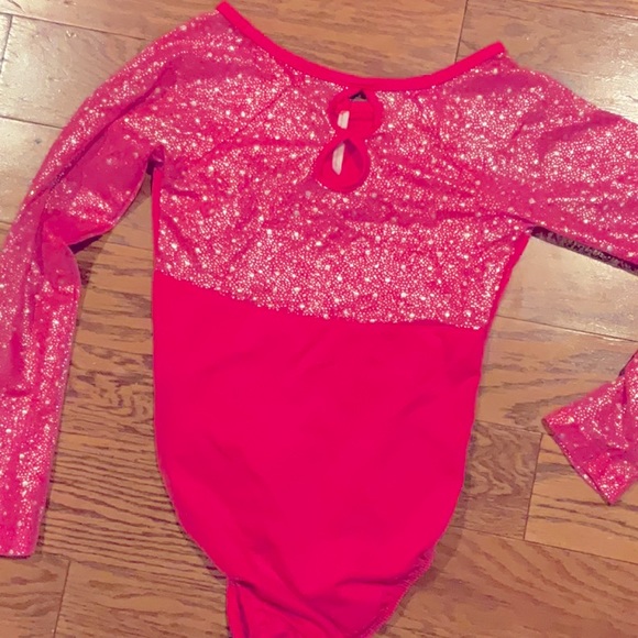 Danskin leotard, gently used, long sleeve, 6/6x - Picture 2 of 3